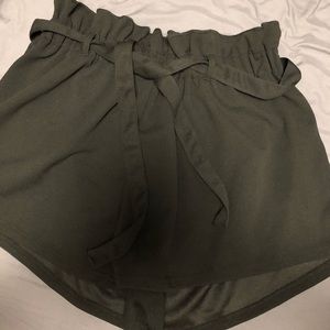 Paper bag top shorts